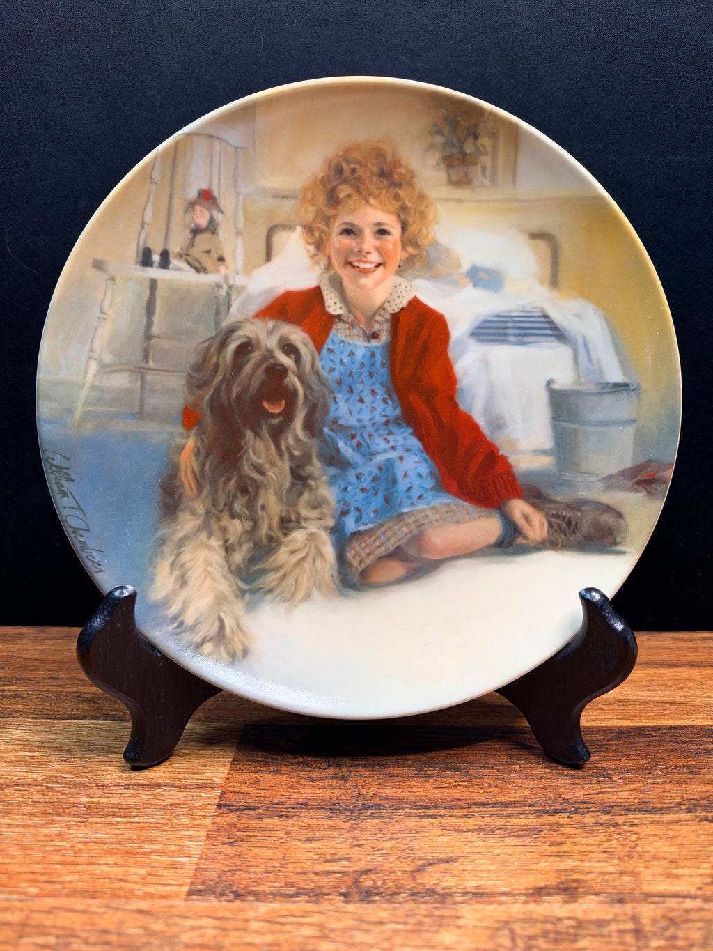 Edwin M. Knowles "Annie and Sandy" Collector Plate