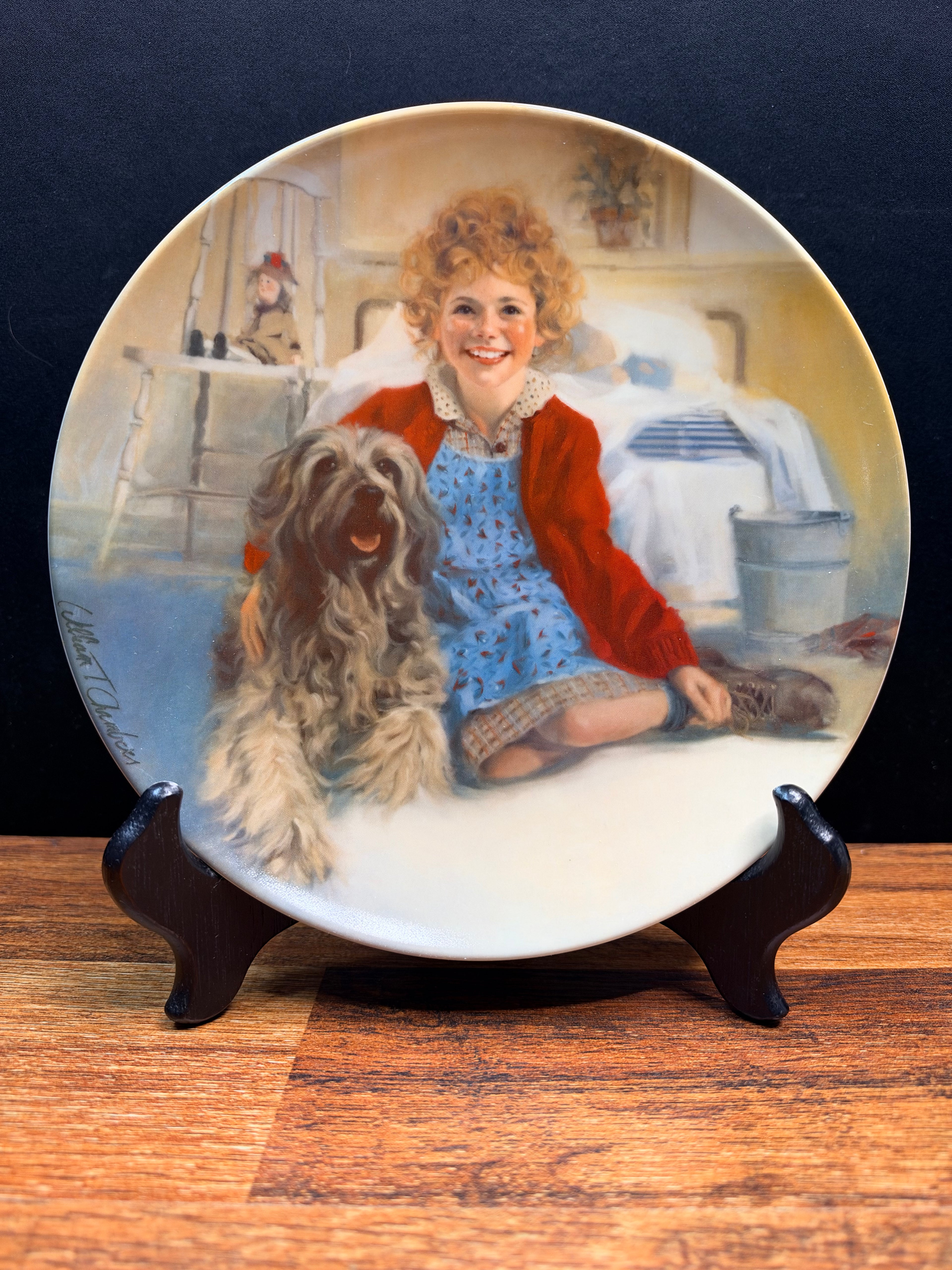 Edwin M. Knowles "Annie and Sandy" Collector Plate