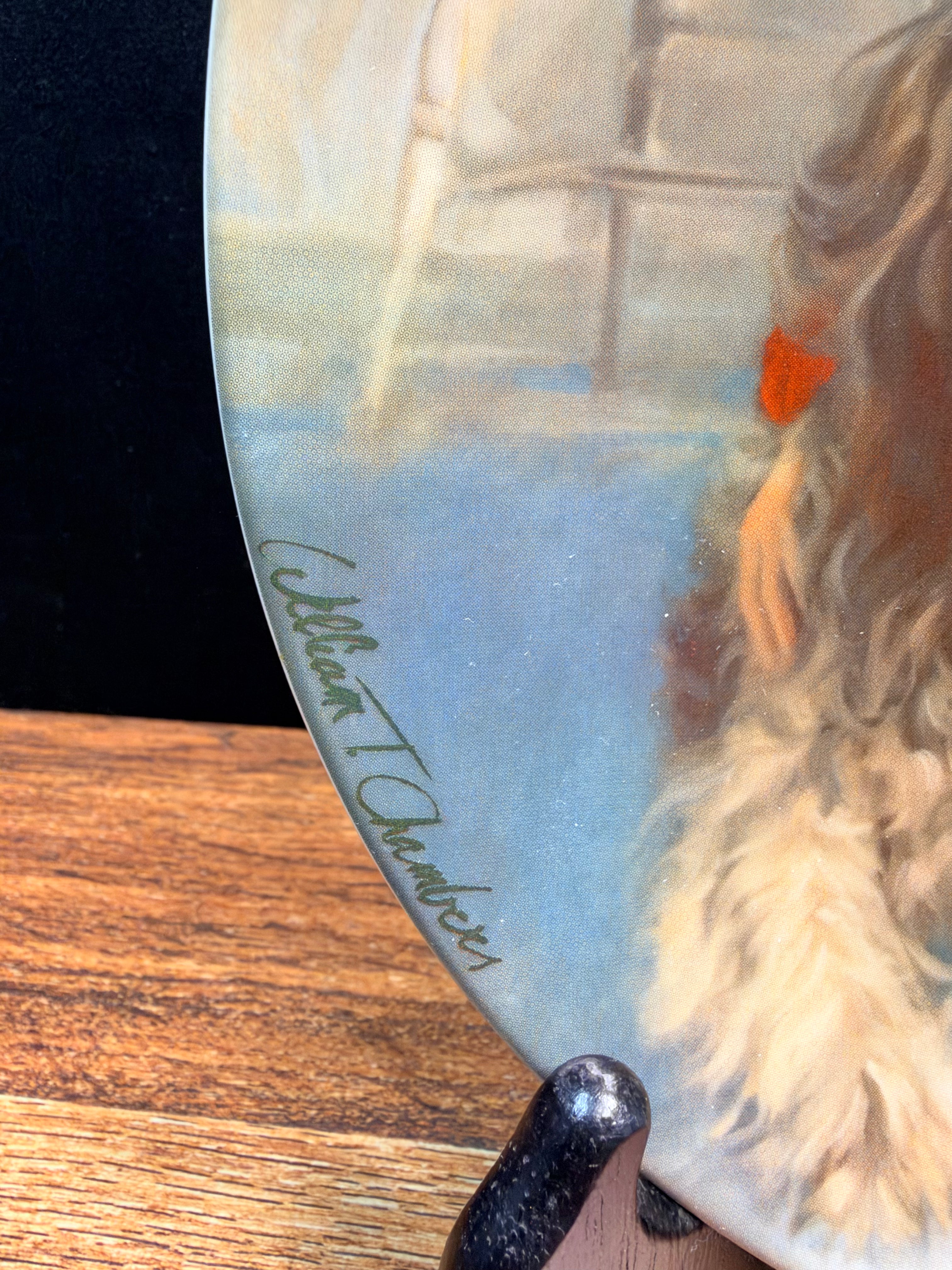 Edwin M. Knowles "Annie and Sandy" Collector Plate