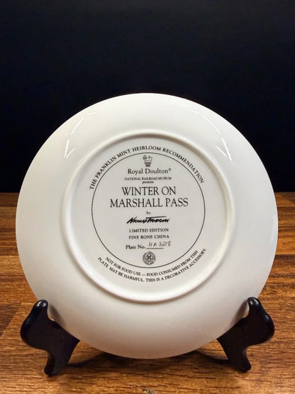 Royal Doulton “Winter on Marshall Pass” by Nicolas Trudgian Collector Plate