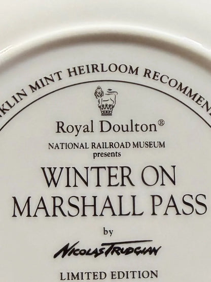Royal Doulton “Winter on Marshall Pass” by Nicolas Trudgian Collector Plate